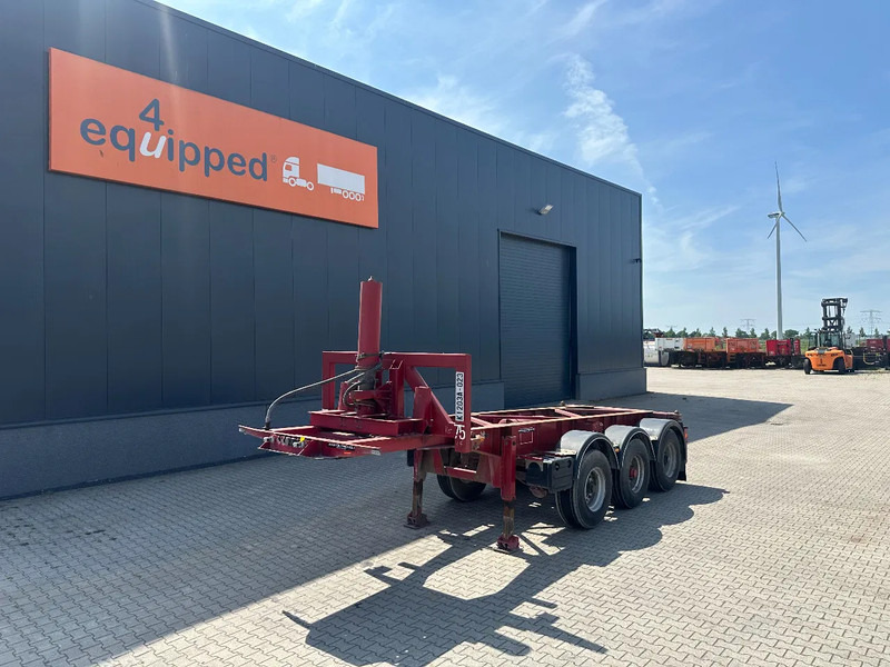 Van Hool 3 AXLE 20FT TIPPING-CHASSIS, BPW + disc, liftaxle, steering axle, BROKEN HYVA-CYLINDER - Semi-remorque porte-conteneur/ Caisse mobile: photos 1 Van Hool 3 AXLE 20FT TIPPING-CHASSIS, BPW + disc, liftaxle, steering axle, BROKEN HYVA-CYLINDER - Semi-remorque porte-conteneur/ Caisse mobile: photos 1