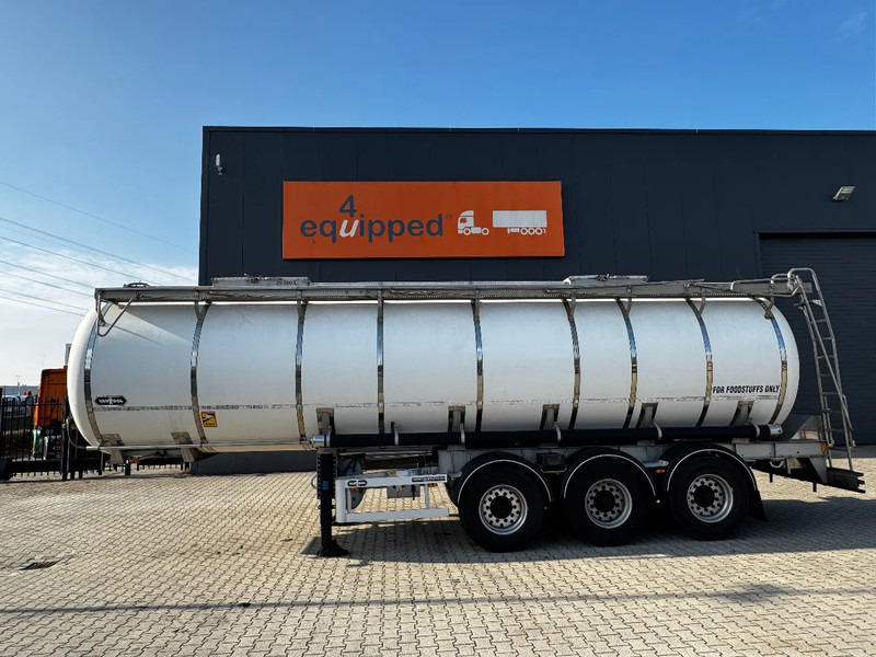 Van Hool FOOD / RVS chassis / 5.860KG/ 29.500L / 1-COMP / 1 -BAFFLE / DISC/ NL / TYRES 80 pct / APK - Semi-remorque citerne: photos 2 Van Hool FOOD / RVS chassis / 5.860KG/ 29.500L / 1-COMP / 1 -BAFFLE / DISC/ NL / TYRES 80 pct / APK - Semi-remorque citerne: photos 2