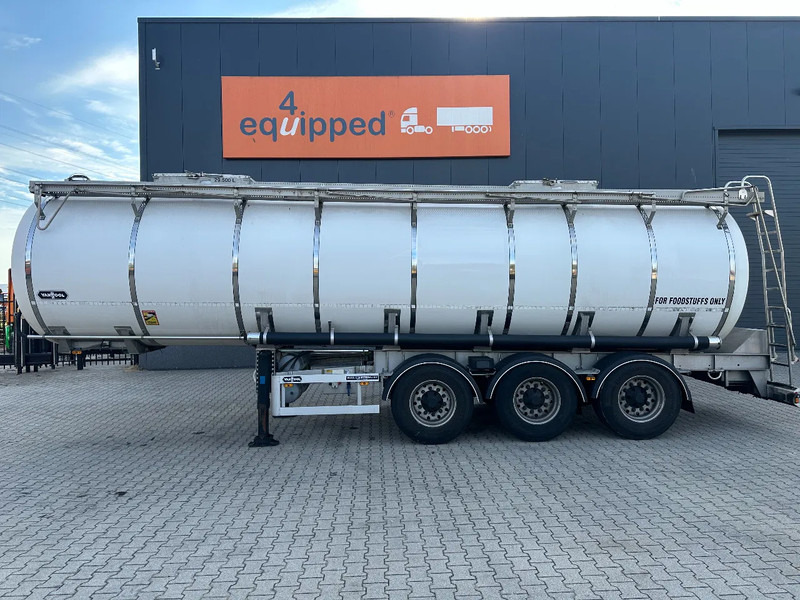 Van Hool LEBENSMITTEL / RVS Rahmen / Leergewicht: 5.860kg / 29.500L / 1-Kammer+ 1 Schwallwand / Scheibebremse / NL / APK - Semi-remorque citerne: photos 2 Van Hool LEBENSMITTEL / RVS Rahmen / Leergewicht: 5.860kg / 29.500L / 1-Kammer+ 1 Schwallwand / Scheibebremse / NL / APK - Semi-remorque citerne: photos 2
