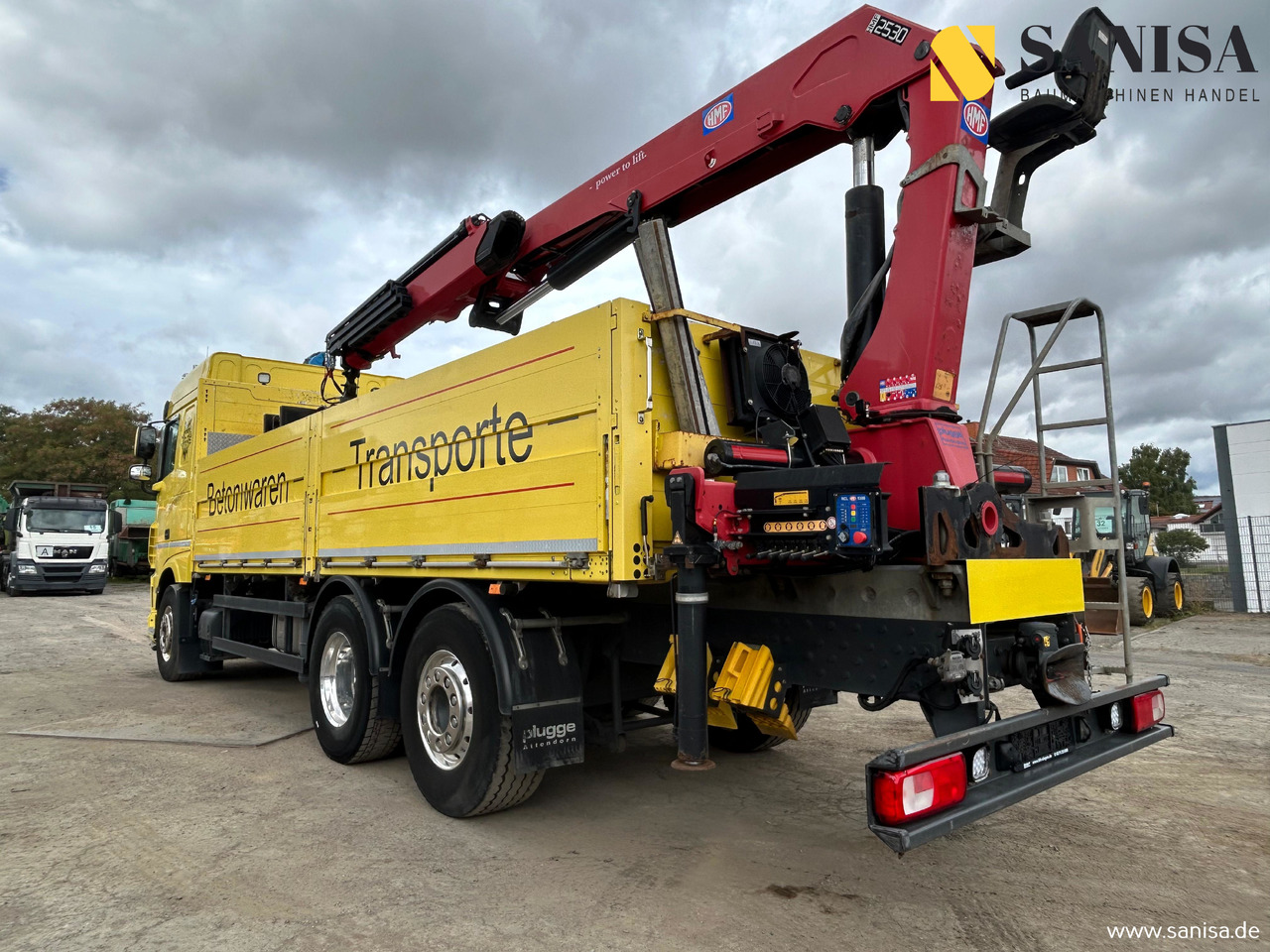 DAF XF 480/HMF 2530 L-CR Kran/Lenk/Lift/Baustoff - Camion plateau, Camion grue: photos 4 DAF XF 480/HMF 2530 L-CR Kran/Lenk/Lift/Baustoff - Camion plateau, Camion grue: photos 4