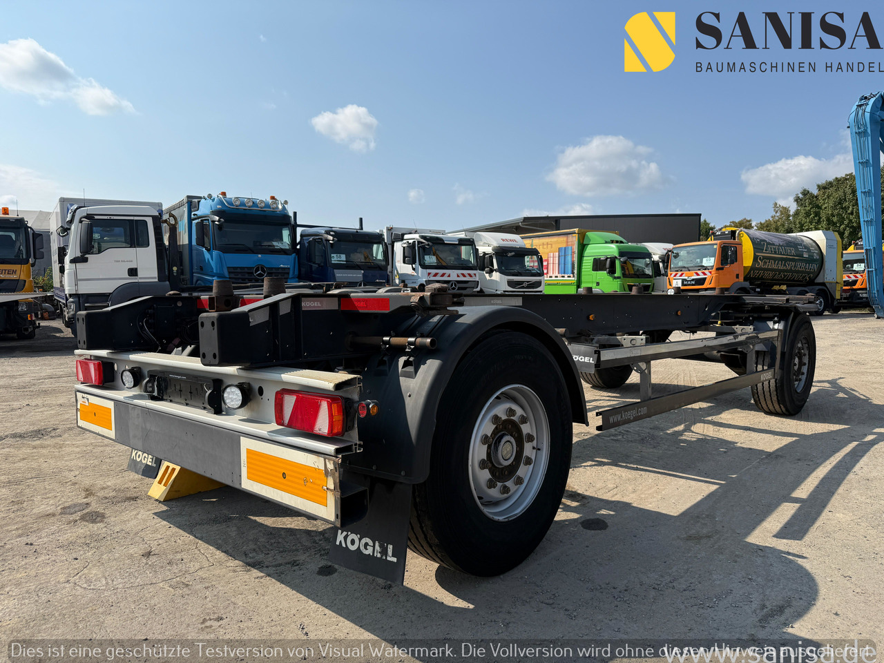 KÖGEL AW18/Wechselfahrgestell/BDF/Pneumatik - Remorque châssis: photos 4 KÖGEL AW18/Wechselfahrgestell/BDF/Pneumatik - Remorque châssis: photos 4