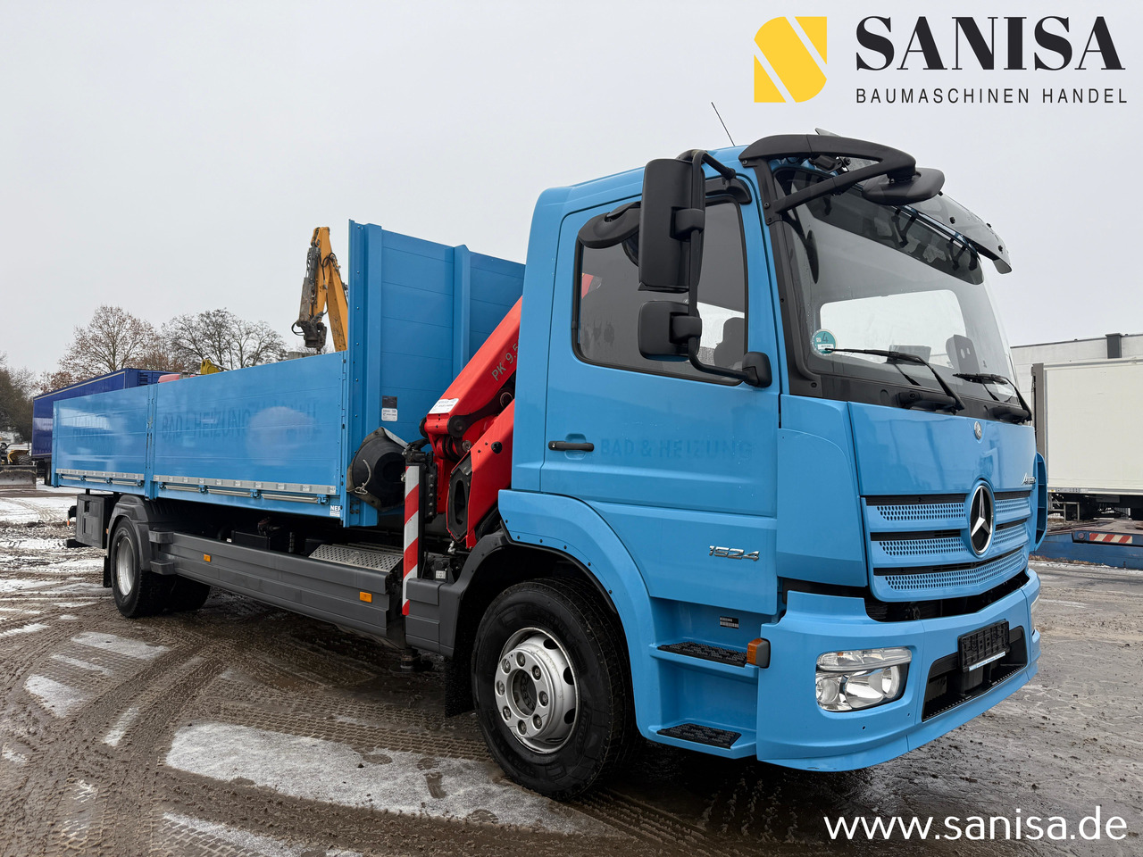 MERCEDES-BENZ Atego 1524/Palfinger PK 9.501/Funk - Camion plateau, Camion grue: photos 1 MERCEDES-BENZ Atego 1524/Palfinger PK 9.501/Funk - Camion plateau, Camion grue: photos 1