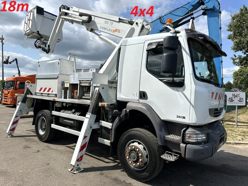 Camion Renault MIDLUM 280dxi 4x4 18m SKYLIFT / HUBARBEITSBÜHNE - COMILEV 180 TP - NACELLE / HOOGWERKER - 182.000km - MANUAL - GOOD CONDITION: photos 1