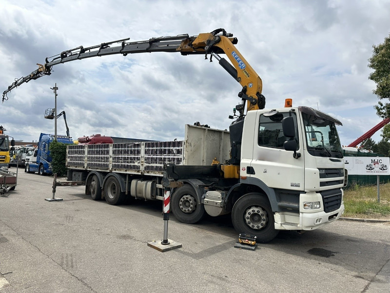 DAF CF 85.360 8x2 + KRAN (25m!) EFFER 305 6S + JIB 4S + ROTATOR - PLATORM 7m60 - LIFT + STEERING AXLE - EURO 5 - BE - Camion plateau, Camion grue: photos 2 DAF CF 85.360 8x2 + KRAN (25m!) EFFER 305 6S + JIB 4S + ROTATOR - PLATORM 7m60 - LIFT + STEERING AXLE - EURO 5 - BE - Camion plateau, Camion grue: photos 2