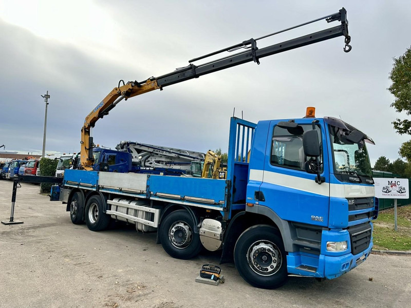 DAF CF 85.360 8x2 PRITSCHE 7m35 + KRAN EFFER 165-3S + RADIO - MANUAL GEARBOX ZF - EURO 5 - BE TRUCK - Camion plateau, Camion grue: photos 2 DAF CF 85.360 8x2 PRITSCHE 7m35 + KRAN EFFER 165-3S + RADIO - MANUAL GEARBOX ZF - EURO 5 - BE TRUCK - Camion plateau, Camion grue: photos 2