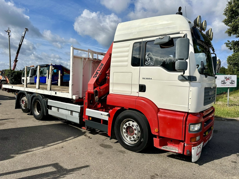 MAN TG 360 A 6x2 + CRANE ATLAS 100.1 A3 - PLATFORM 5m80 - E3 - LIFT-AXLE - FULL AIR SUSPENSION - ZF AS TRONIC - BE TRUCK - Camion grue: photos 2 MAN TG 360 A 6x2 + CRANE ATLAS 100.1 A3 - PLATFORM 5m80 - E3 - LIFT-AXLE - FULL AIR SUSPENSION - ZF AS TRONIC - BE TRUCK - Camion grue: photos 2