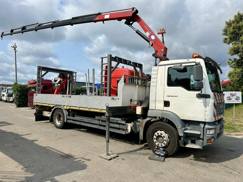MAN TGM 18.240 4x2 + 2010 CRANE HMF 1420 K6 (17.5m! 6x) RADIO - PLATFORM 6m60 - MANUAL - EURO 3 - BE TRUCK - Camion plateau, Camion grue: photos 2 MAN TGM 18.240 4x2 + 2010 CRANE HMF 1420 K6 (17.5m! 6x) RADIO - PLATFORM 6m60 - MANUAL - EURO 3 - BE TRUCK - Camion plateau, Camion grue: photos 2