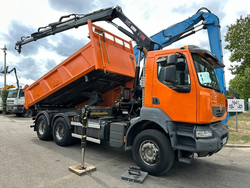 Renault KERAX 380 DXI 6x4 TIPPER + CRANE HIAB 144 B-3 - RADIO - *246.000km* - RETARDER - BORDMATIC - EURO 5 - Camion benne, Camion grue: photos 1 Renault KERAX 380 DXI 6x4 TIPPER + CRANE HIAB 144 B-3 - RADIO - *246.000km* - RETARDER - BORDMATIC - EURO 5 - Camion benne, Camion grue: photos 1