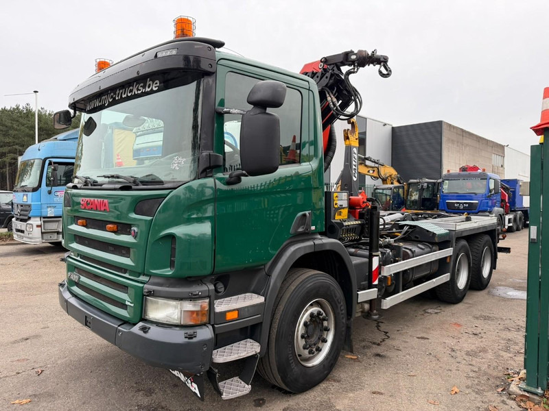 Scania P400 6x4 HOOKLIFT + CRANE PALFINGER PK9001 EH - RETARDER - 5/6F + ROTATOR + RADIO - WB 3m90 - EURO 5 - HUB REDUCTION / SPRING - BE TRUCK - Camion ampliroll, Camion grue: photos 3 Scania P400 6x4 HOOKLIFT + CRANE PALFINGER PK9001 EH - RETARDER - 5/6F + ROTATOR + RADIO - WB 3m90 - EURO 5 - HUB REDUCTION / SPRING - BE TRUCK - Camion ampliroll, Camion grue: photos 3