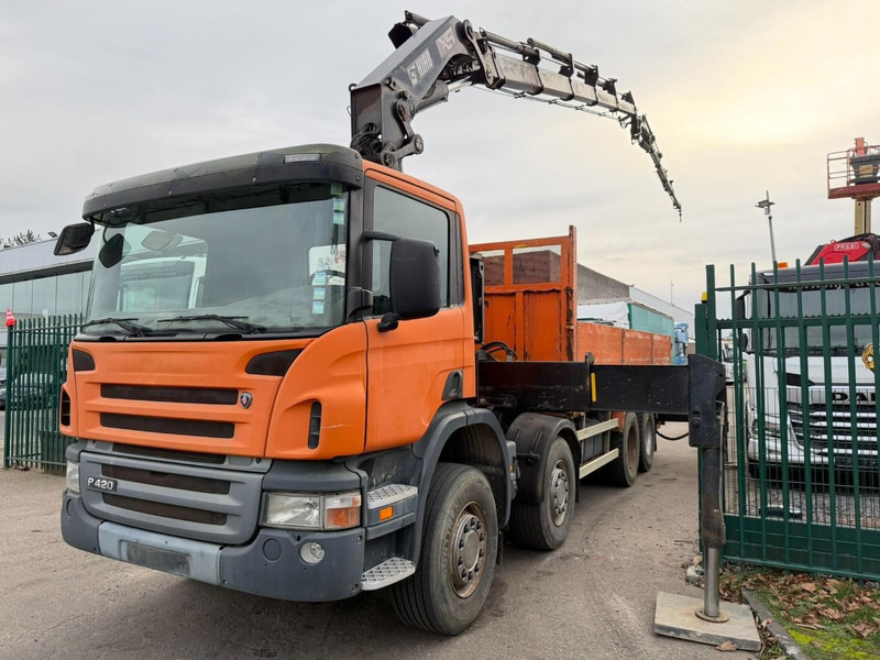 Scania P420 8X4 + (25m) CRANE HIAB 422 E-5 HIPRO + JIB 100X-4 - RETARDER - *284.000km* - MANUAL - STEEL SPRING - EURO 3 - BE TRUCK - Camion grue: photos 2 Scania P420 8X4 + (25m) CRANE HIAB 422 E-5 HIPRO + JIB 100X-4 - RETARDER - *284.000km* - MANUAL - STEEL SPRING - EURO 3 - BE TRUCK - Camion grue: photos 2