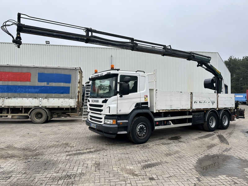 Scania P450 6x4 + KRAN PK 16002 C - *287.000km* - RETARDER - E6 - TÜV 07/2025 - GOOD CONDITION - Camion plateau, Camion grue: photos 1 Scania P450 6x4 + KRAN PK 16002 C - *287.000km* - RETARDER - E6 - TÜV 07/2025 - GOOD CONDITION - Camion plateau, Camion grue: photos 1