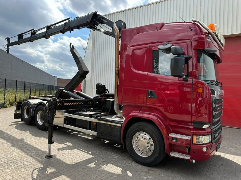 Scania R580 6X2 V8 HOOKLIFT + CRANE HIAB 211 E-4 HIPRO - ROTATOR - RETARDER - RADIO - NL TRUCK - Camion ampliroll, Camion grue: photos 1 Scania R580 6X2 V8 HOOKLIFT + CRANE HIAB 211 E-4 HIPRO - ROTATOR - RETARDER - RADIO - NL TRUCK - Camion ampliroll, Camion grue: photos 1