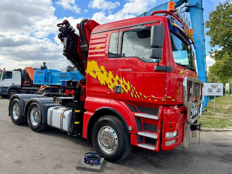 MAN TGA 33.530 6x4 - 90T ZSM + KRAN HMF 3720 K6 (17.3m) - RETARDER - MANUAL ZF - EURO 3 - 590.000km - ALCOA - BIG AXLES HUB REDUCTION - BE TRUCK - TOP CONDITION - Tracteur routier: photos 1 MAN TGA 33.530 6x4 - 90T ZSM + KRAN HMF 3720 K6 (17.3m) - RETARDER - MANUAL ZF - EURO 3 - 590.000km - ALCOA - BIG AXLES HUB REDUCTION - BE TRUCK - TOP CONDITION - Tracteur routier: photos 1