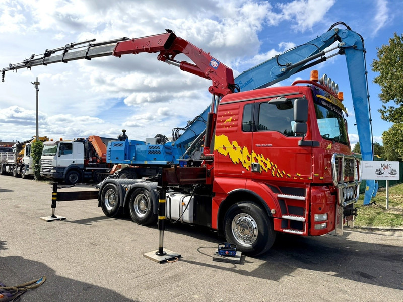MAN TGA 33.530 6x4 - 90T ZSM + KRAN HMF 3720 K6 (17.3m) - RETARDER - MANUAL ZF - EURO 3 - 590.000km - ALCOA - BIG AXLES HUB REDUCTION - BE TRUCK - TOP CONDITION - Tracteur routier: photos 2 MAN TGA 33.530 6x4 - 90T ZSM + KRAN HMF 3720 K6 (17.3m) - RETARDER - MANUAL ZF - EURO 3 - 590.000km - ALCOA - BIG AXLES HUB REDUCTION - BE TRUCK - TOP CONDITION - Tracteur routier: photos 2