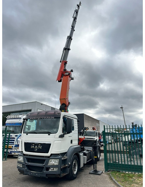 Tracteur routier MAN TGS 26.440 6X4 SZM + (22m) KRAN PALFINGER PK62002 E 6x H + 1ME - RETARDER - EURO 5 - BE TRUCK: photos 11