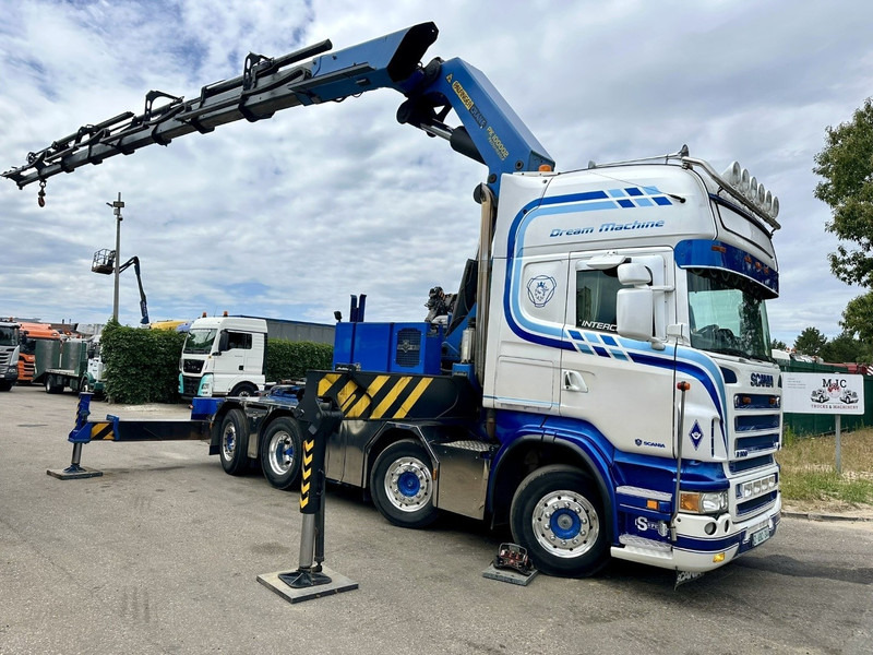 Scania R500 8x2 ZSM + KRAN 100Tm! PALFINGER PK100002 G 8x + 1 ME - RETARDER - ALCOA DURA BRIGHT - LIFT + STEERING - 5/6 HYDR F - TÜV 05/2026 - TOP CONDITION - Tracteur routier: photos 2 Scania R500 8x2 ZSM + KRAN 100Tm! PALFINGER PK100002 G 8x + 1 ME - RETARDER - ALCOA DURA BRIGHT - LIFT + STEERING - 5/6 HYDR F - TÜV 05/2026 - TOP CONDITION - Tracteur routier: photos 2