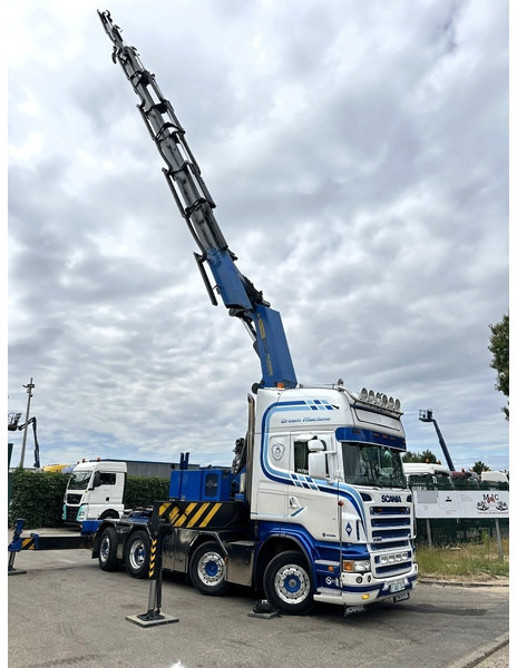 Scania R500 8x2 ZSM + KRAN 100Tm! PALFINGER PK100002 G 8x + 1 ME - RETARDER - ALCOA DURA BRIGHT - LIFT + STEERING - 5/6 HYDR F - TÜV 05/2026 - TOP CONDITION - Tracteur routier: photos 5 Scania R500 8x2 ZSM + KRAN 100Tm! PALFINGER PK100002 G 8x + 1 ME - RETARDER - ALCOA DURA BRIGHT - LIFT + STEERING - 5/6 HYDR F - TÜV 05/2026 - TOP CONDITION - Tracteur routier: photos 5