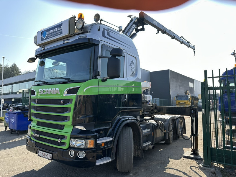 Scania R500 V8 6x2 TRACTOR + CRANE MKG HLK 231 HP (23tm) - 4x HYDR - RADIO - RETARDER - MANUAL - LIFT + STEERING AXLE - Tracteur routier: photos 5 Scania R500 V8 6x2 TRACTOR + CRANE MKG HLK 231 HP (23tm) - 4x HYDR - RADIO - RETARDER - MANUAL - LIFT + STEERING AXLE - Tracteur routier: photos 5