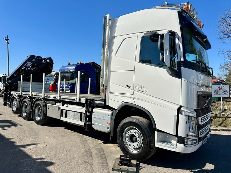 Volvo FH 420 8x4 TRIDEM + KRAAN HIAB 408 E-8 HIPRO + WINCH - 63.000km ONLY - CREWCAB 4 SEATER - PLATFORM 7m - TOP CONDITION - Camion plateau, Camion grue: photos 1 Volvo FH 420 8x4 TRIDEM + KRAAN HIAB 408 E-8 HIPRO + WINCH - 63.000km ONLY - CREWCAB 4 SEATER - PLATFORM 7m - TOP CONDITION - Camion plateau, Camion grue: photos 1