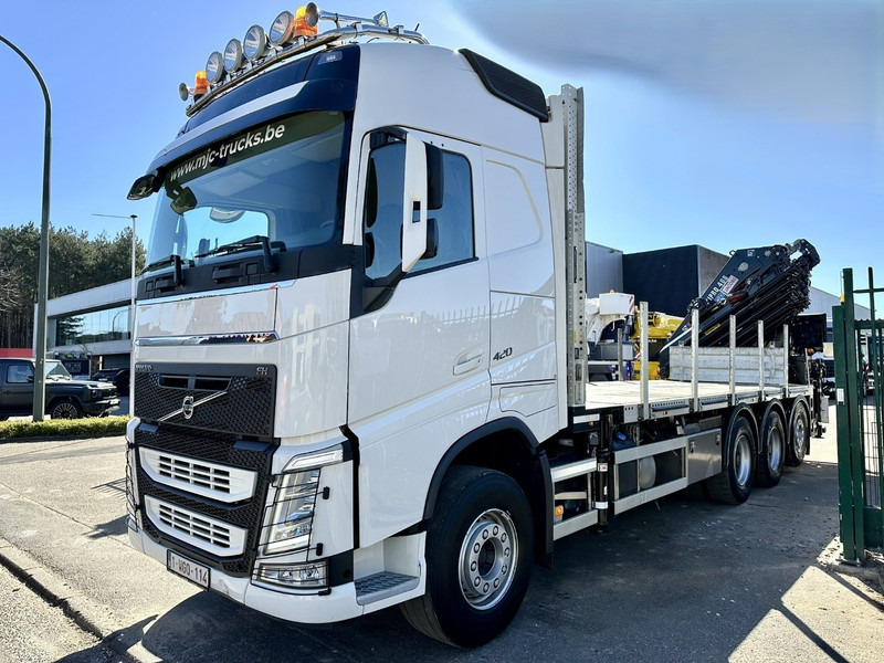 Volvo FH 420 8x4 TRIDEM + KRAAN HIAB 408 E-8 HIPRO + WINCH - 63.000km ONLY - CREWCAB 4 SEATER - PLATFORM 7m - TOP CONDITION - Camion plateau, Camion grue: photos 3 Volvo FH 420 8x4 TRIDEM + KRAAN HIAB 408 E-8 HIPRO + WINCH - 63.000km ONLY - CREWCAB 4 SEATER - PLATFORM 7m - TOP CONDITION - Camion plateau, Camion grue: photos 3