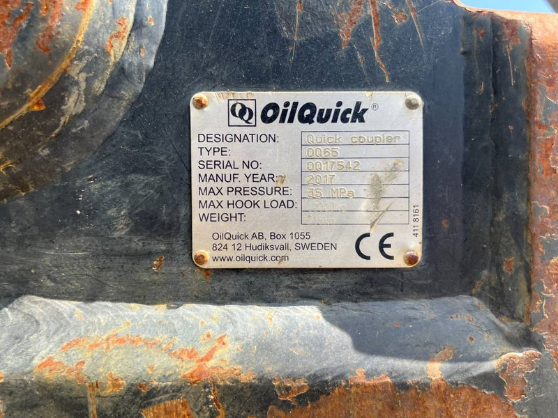 Attache rapide pour Engins de chantier OilQuick OQ65 - M314F / M316F / M318F: photos 17 Attache rapide pour Engins de chantier OilQuick OQ65 - M314F / M316F / M318F: photos 17