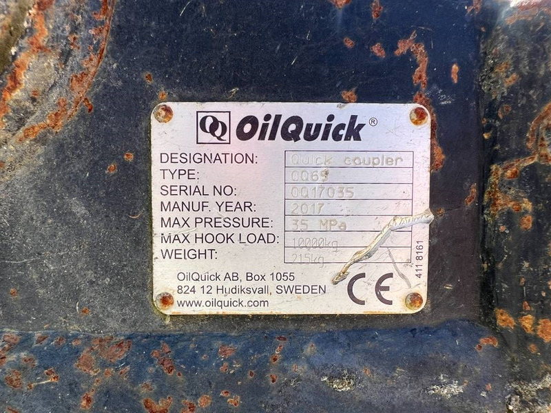 OilQuick OQ65 - M314F / M316F / M318F - Attache rapide pour Engins de chantier: photos 4 OilQuick OQ65 - M314F / M316F / M318F - Attache rapide pour Engins de chantier: photos 4
