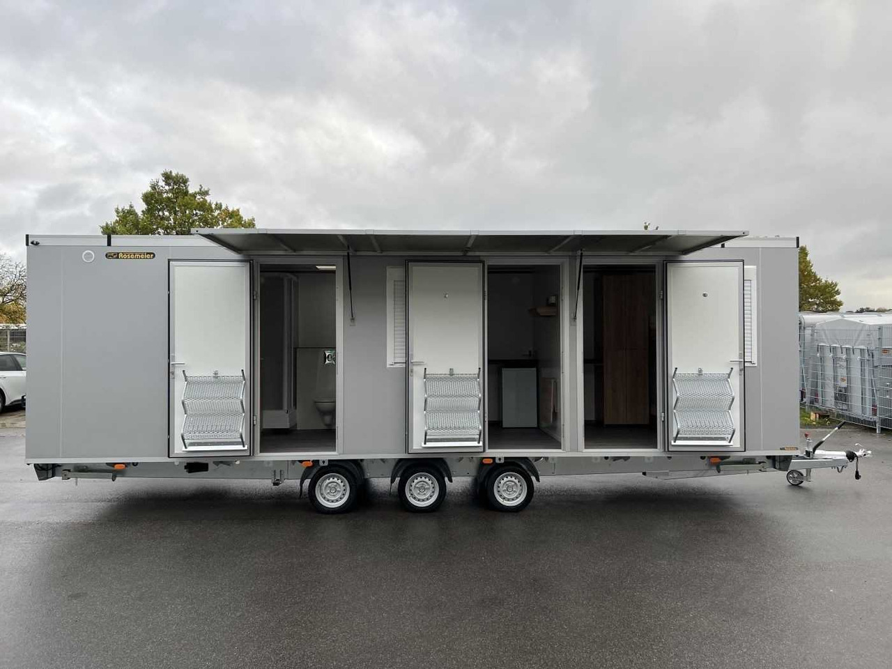 ROSEMEIER VE Mobi 8344-SP1 Tridem Mannschaftswagen - Conteneur comme habitat, Remorque: photos 1 ROSEMEIER VE Mobi 8344-SP1 Tridem Mannschaftswagen - Conteneur comme habitat, Remorque: photos 1