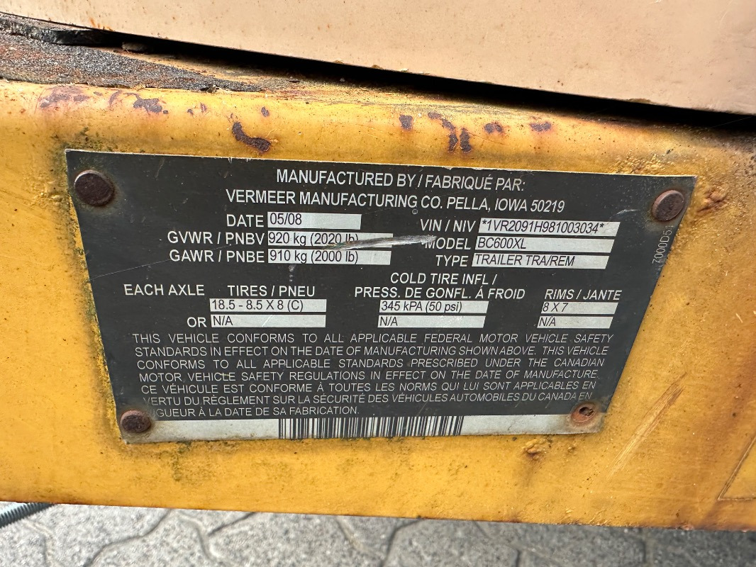 Vermeer BC 600XL - Faucheuse: photos 5 Vermeer BC 600XL - Faucheuse: photos 5