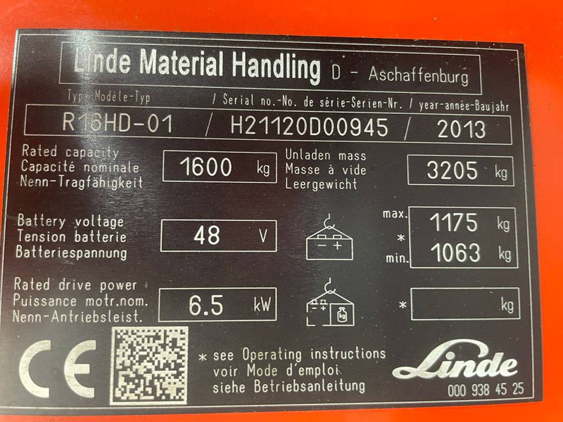 Linde R 16 HD-01 - Chariot à mât rétractable: photos 4 Linde R 16 HD-01 - Chariot à mât rétractable: photos 4