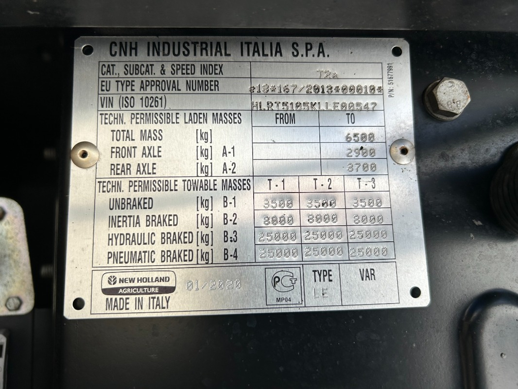 New Holland T5.105 - Tracteur agricole: photos 3 New Holland T5.105 - Tracteur agricole: photos 3