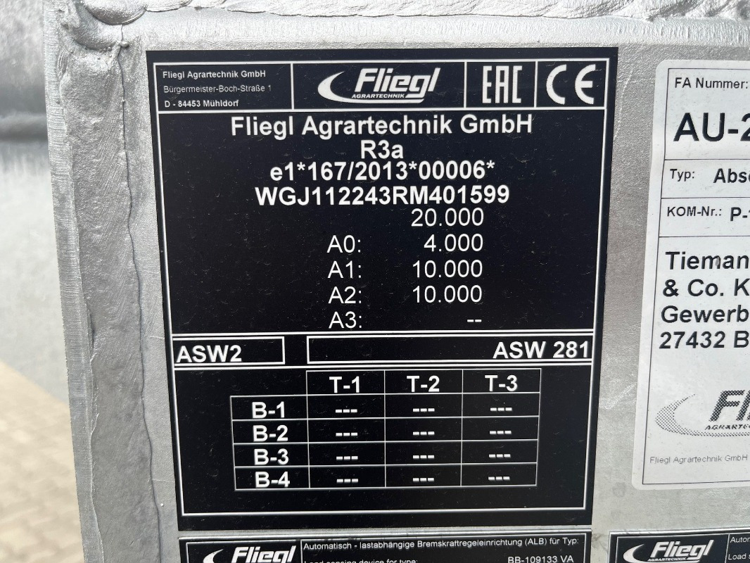 Fliegl ASW281 - Remorque: photos 2 Fliegl ASW281 - Remorque: photos 2