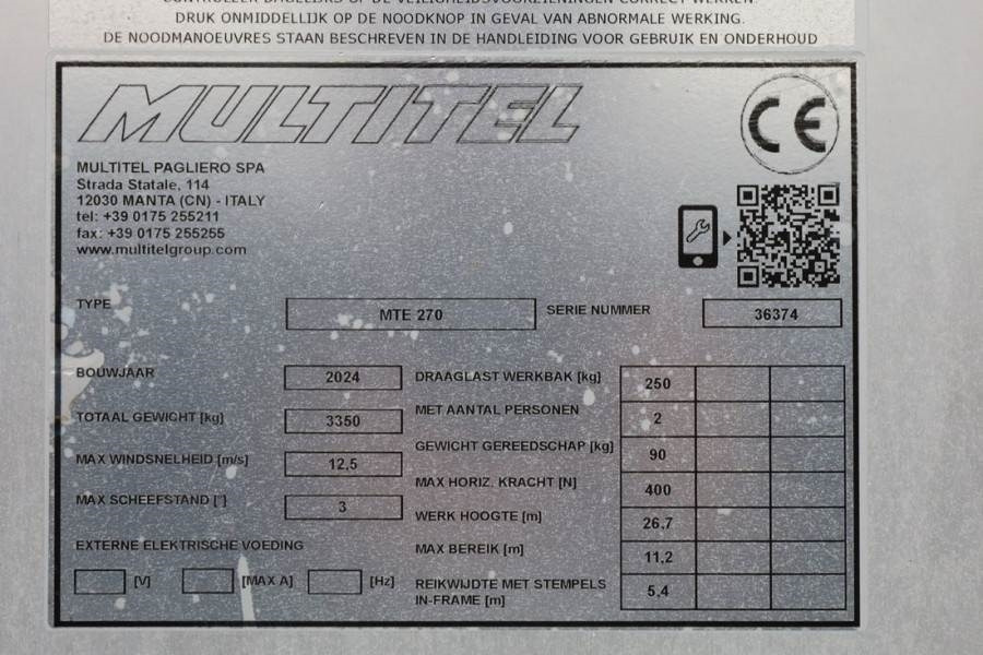 Camion avec nacelle Multitel MTE270 Valid inspection, *Guarantee! Driving Licen: photos 6