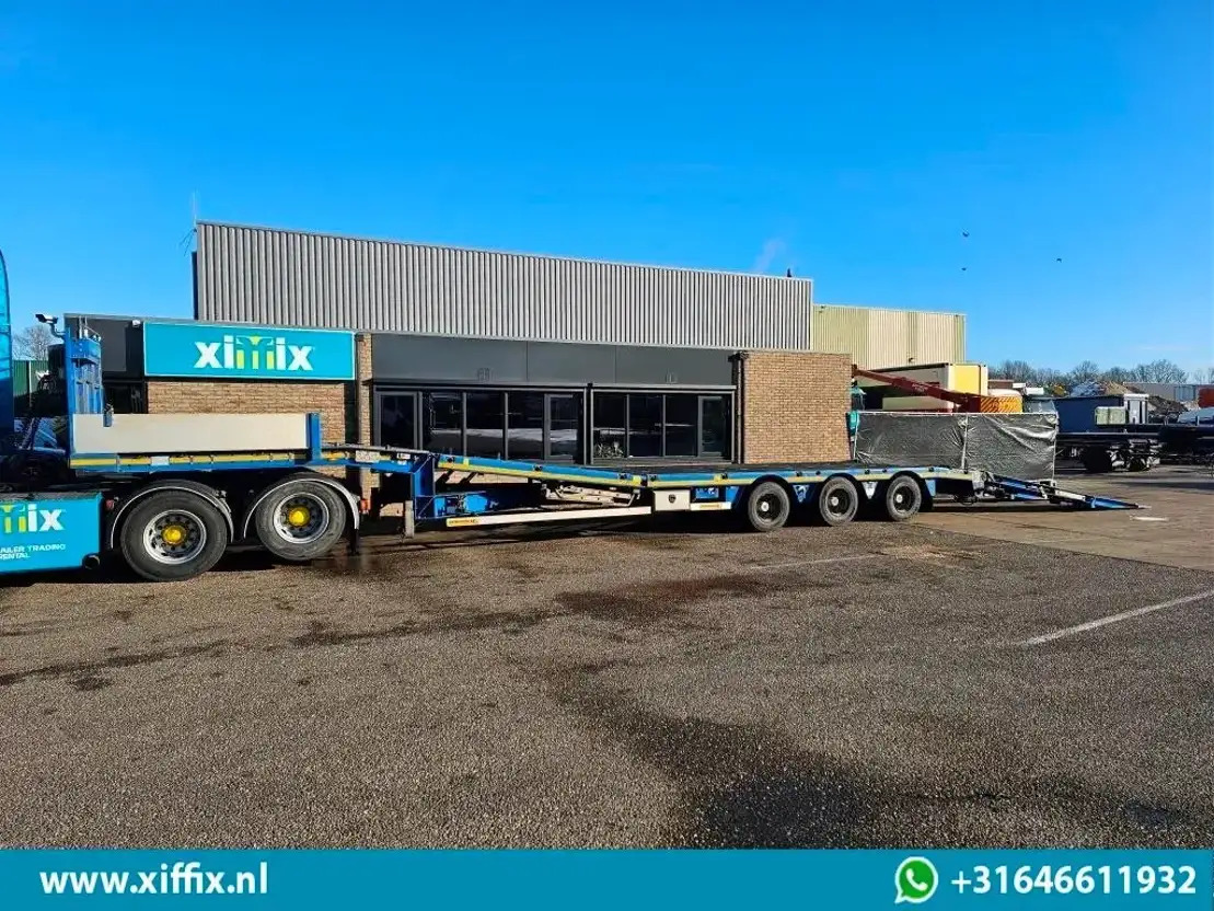 Semi-remorque surbaissé Faymonville 3-ass. Semi dieplader met dubbele hydr. Kleppen en hydr. Verstelbare: photos 13