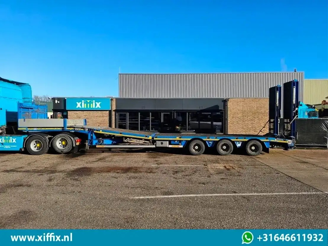 Semi-remorque surbaissé Faymonville 3-ass. Semi dieplader met dubbele hydr. Kleppen en hydr. Verstelbare: photos 10