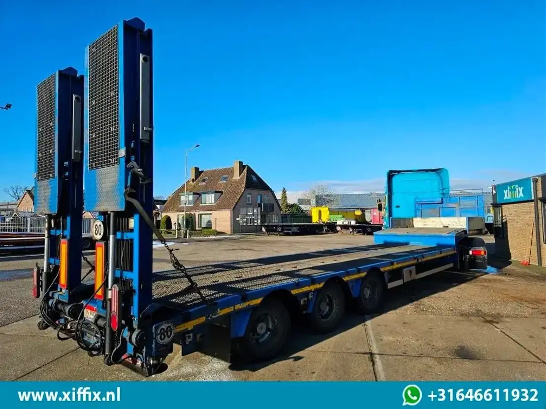 Semi-remorque surbaissé Faymonville 3-ass. Semi dieplader met dubbele hydr. Kleppen en hydr. Verstelbare: photos 6