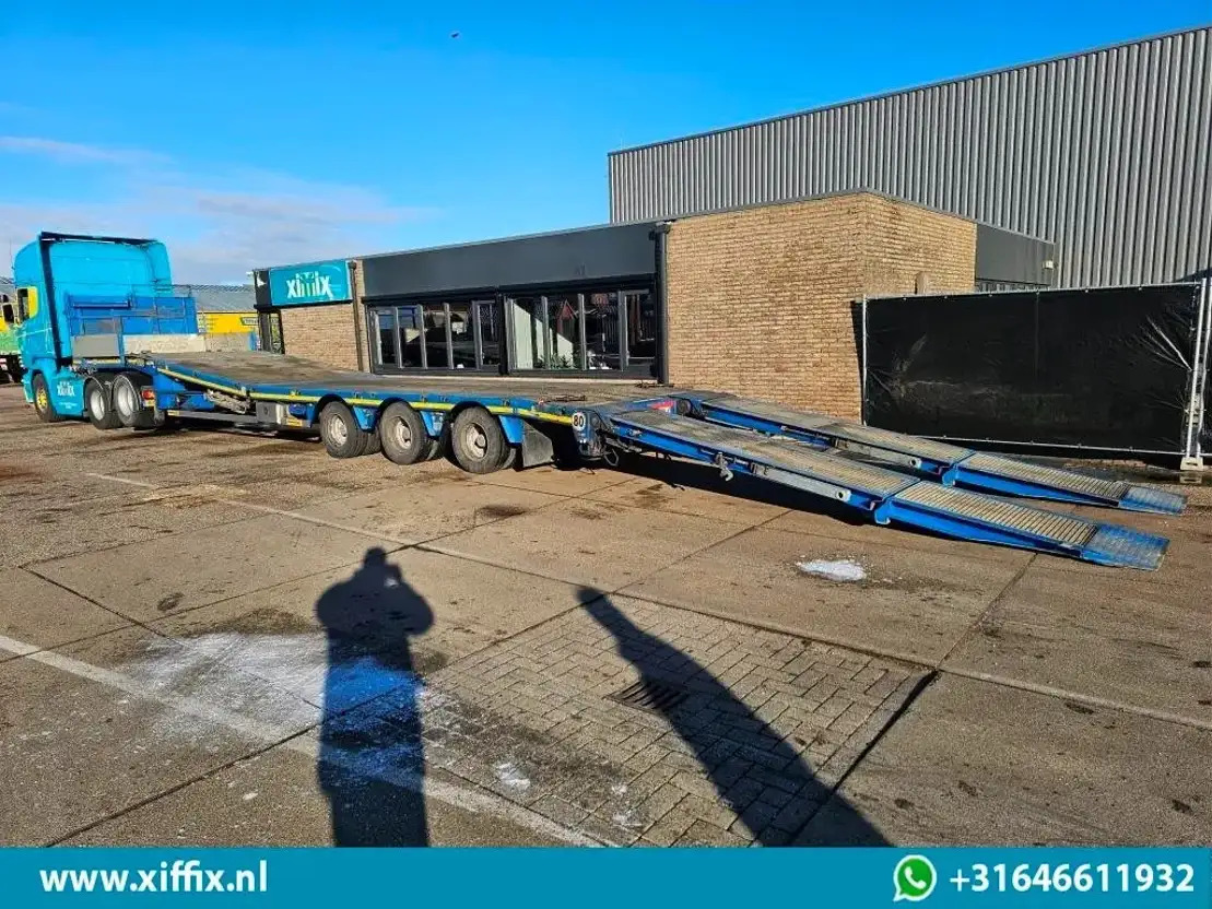 Semi-remorque surbaissé Faymonville 3-ass. Semi dieplader met dubbele hydr. Kleppen en hydr. Verstelbare: photos 8