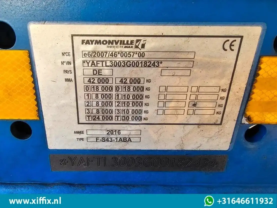 Semi-remorque surbaissé Faymonville 3-ass. Semi dieplader met dubbele hydr. Kleppen en hydr. Verstelbare: photos 15