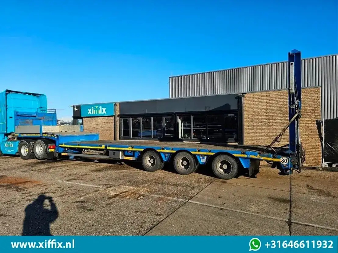 Semi-remorque surbaissé Faymonville 3-ass. Semi dieplader met dubbele hydr. Kleppen en hydr. Verstelbare: photos 9