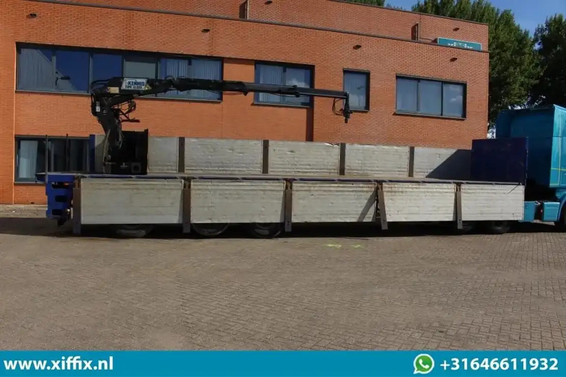 Floor 3-ass. Steenoplegger met Kennis 14 ton/mtr. Kraan / 13425 - Semi-remorque plateau: photos 4 Floor 3-ass. Steenoplegger met Kennis 14 ton/mtr. Kraan / 13425 - Semi-remorque plateau: photos 4