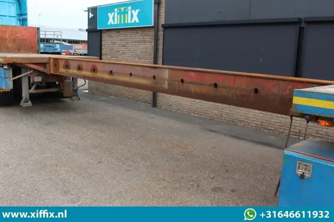 Floor 3-ass. Vlakke uitschuifbare oplegger / 2x gestuurd / 13907  - Semi-remorque plateau: photos 4 Floor 3-ass. Vlakke uitschuifbare oplegger / 2x gestuurd / 13907  - Semi-remorque plateau: photos 4