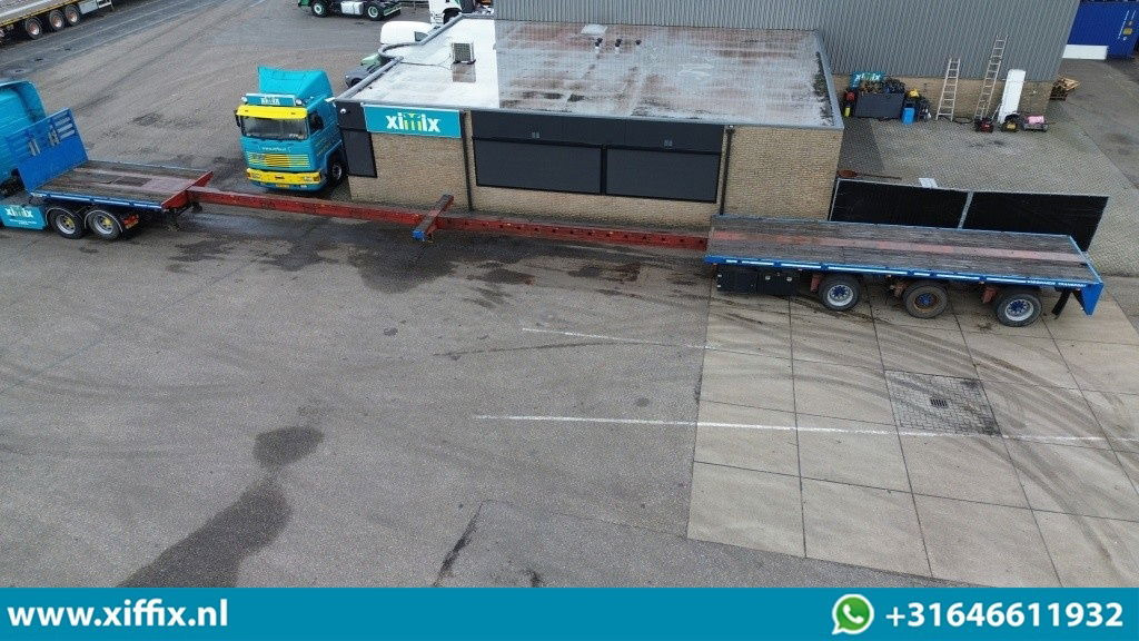 Lako 3-ass. Vlakke dubbel 2x uitschuifbare oplegger / 3x gestuurd - Semi-remorque plateau: photos 2 Lako 3-ass. Vlakke dubbel 2x uitschuifbare oplegger / 3x gestuurd - Semi-remorque plateau: photos 2