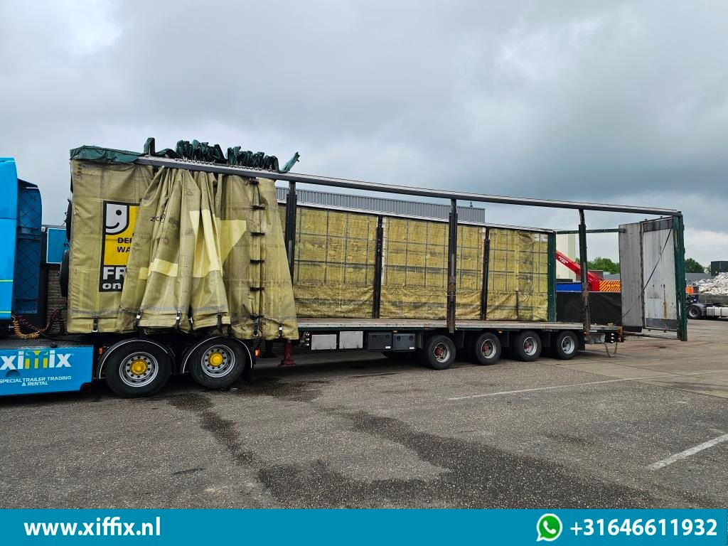 Meusburger 4-ass. Vlakke Mega oplegger met elektrische huifopbouw / 2x naloop ge - Semi-remorque plateau: photos 5 Meusburger 4-ass. Vlakke Mega oplegger met elektrische huifopbouw / 2x naloop ge - Semi-remorque plateau: photos 5