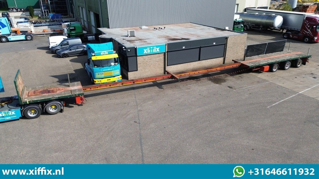 Nooteboom 3-ass. Vlakke dubbel 2x uitschuifbare oplegger / 3x gestuurd - Semi-remorque plateau: photos 1 Nooteboom 3-ass. Vlakke dubbel 2x uitschuifbare oplegger / 3x gestuurd - Semi-remorque plateau: photos 1