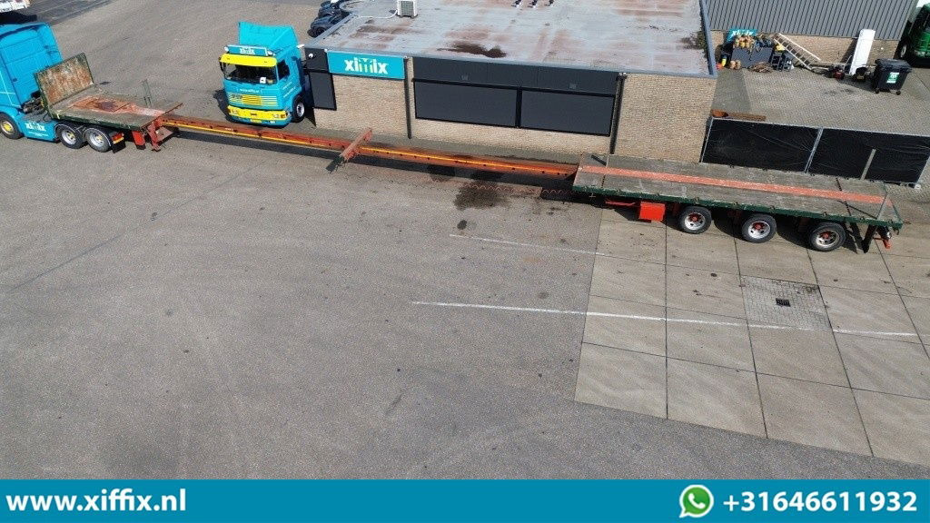 Nooteboom 3-ass. Vlakke dubbel 2x uitschuifbare oplegger / 3x gestuurd - Semi-remorque plateau: photos 2 Nooteboom 3-ass. Vlakke dubbel 2x uitschuifbare oplegger / 3x gestuurd - Semi-remorque plateau: photos 2