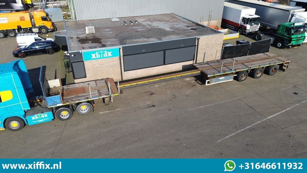 Nooteboom 3-ass. Vlakke uitschuifbare oplegger / 3x gestuurd  - Semi-remorque plateau: photos 1 Nooteboom 3-ass. Vlakke uitschuifbare oplegger / 3x gestuurd  - Semi-remorque plateau: photos 1