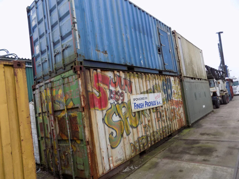 Conteneur maritime 10 ft and 20 ft container good condition 10 en 20 ft containers en 20 ft schaft container: photos 12