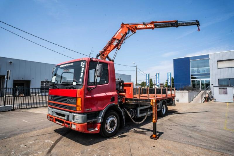 DAF 65.180 - ATLAS 100.1 - Camion plateau, Camion grue: photos 1 DAF 65.180 - ATLAS 100.1 - Camion plateau, Camion grue: photos 1