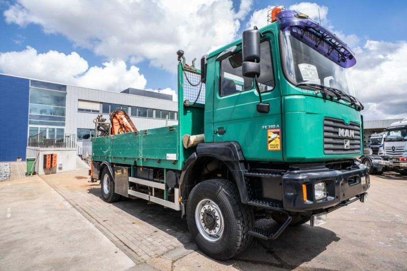 Camion plateau, Camion grue MAN FE 310A-4X4+ATLAS 105.1 A3: photos 7