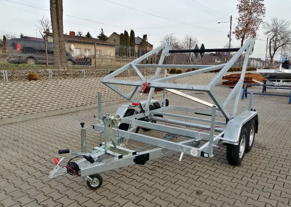 Remorque porte-touret neuf Besttrailers Przyczepa kablowa DMC 2700 kg K14" dwie osie: photos 6