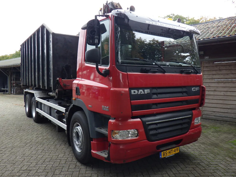 DAF CF 85 410 Euro 5 / Manual / Blad-Lucht / Boogie - Liftas / HTS Kabel / 9 T vooras / Palfinger G 100 L Crane - Camion - système de câble: photos 2 DAF CF 85 410 Euro 5 / Manual / Blad-Lucht / Boogie - Liftas / HTS Kabel / 9 T vooras / Palfinger G 100 L Crane - Camion - système de câble: photos 2